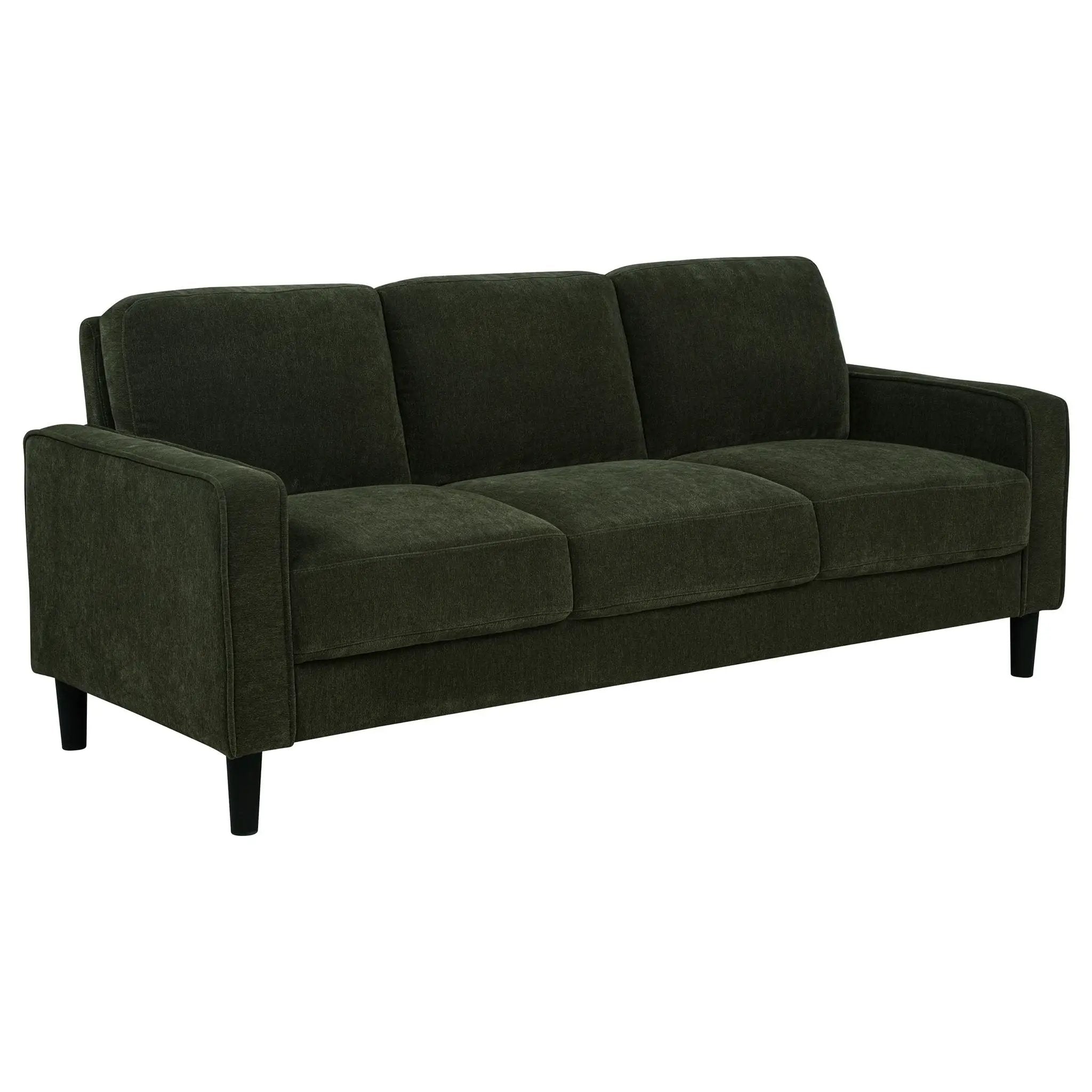 Ruth 2-piece Fabric Upholstered Track Arm Sofa Matcha Green by Unique Piece Furniture