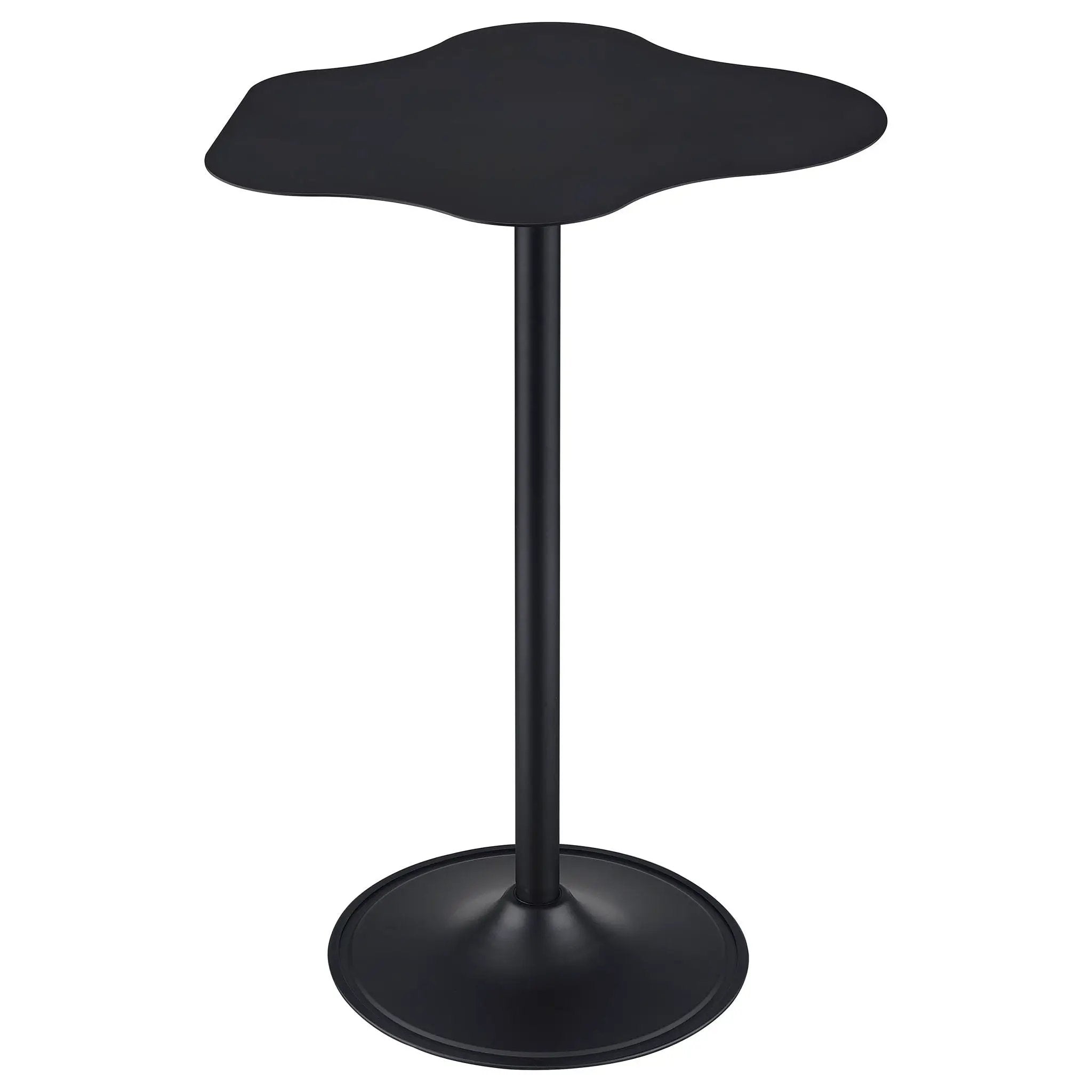Keanu Curved 29-inch Cloud-Shaped Bistro Bar Table Black by Unique Piece Furniture