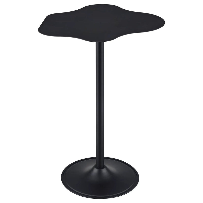 Keanu Curved 29-inch Cloud-Shaped Bistro Bar Table Black by Unique Piece Furniture