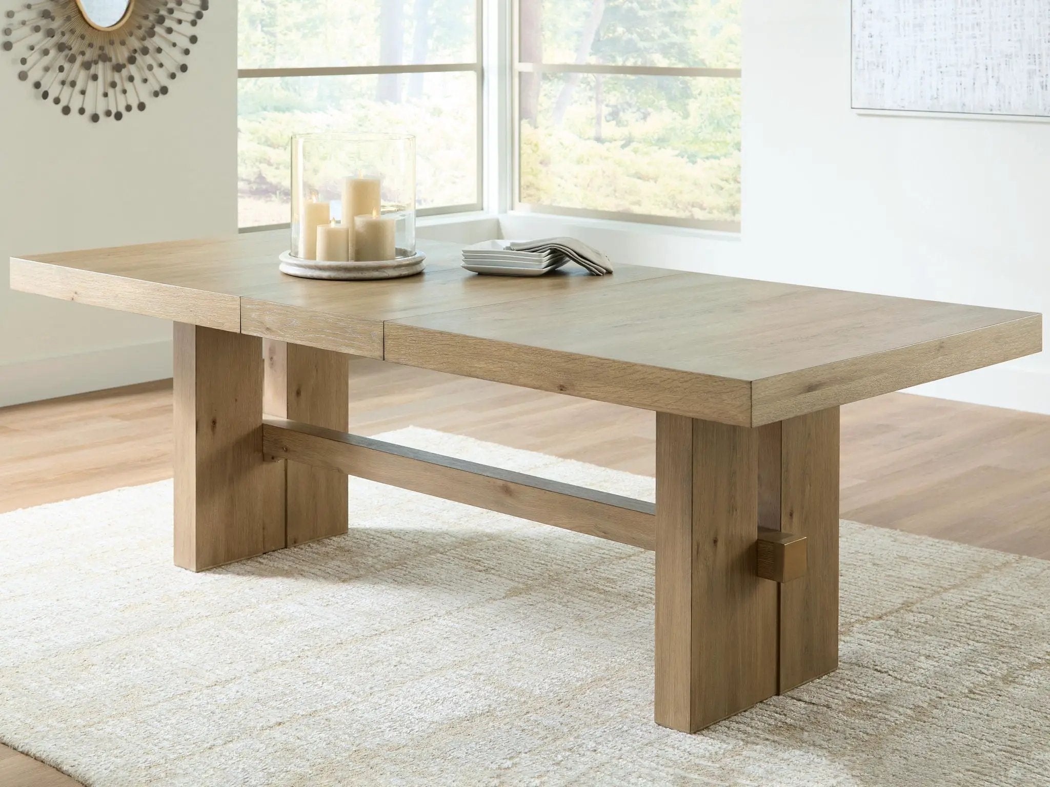 Lasinger - Rectangular Dining Room Extension Table - Light Brown by Unique Piece Furniture