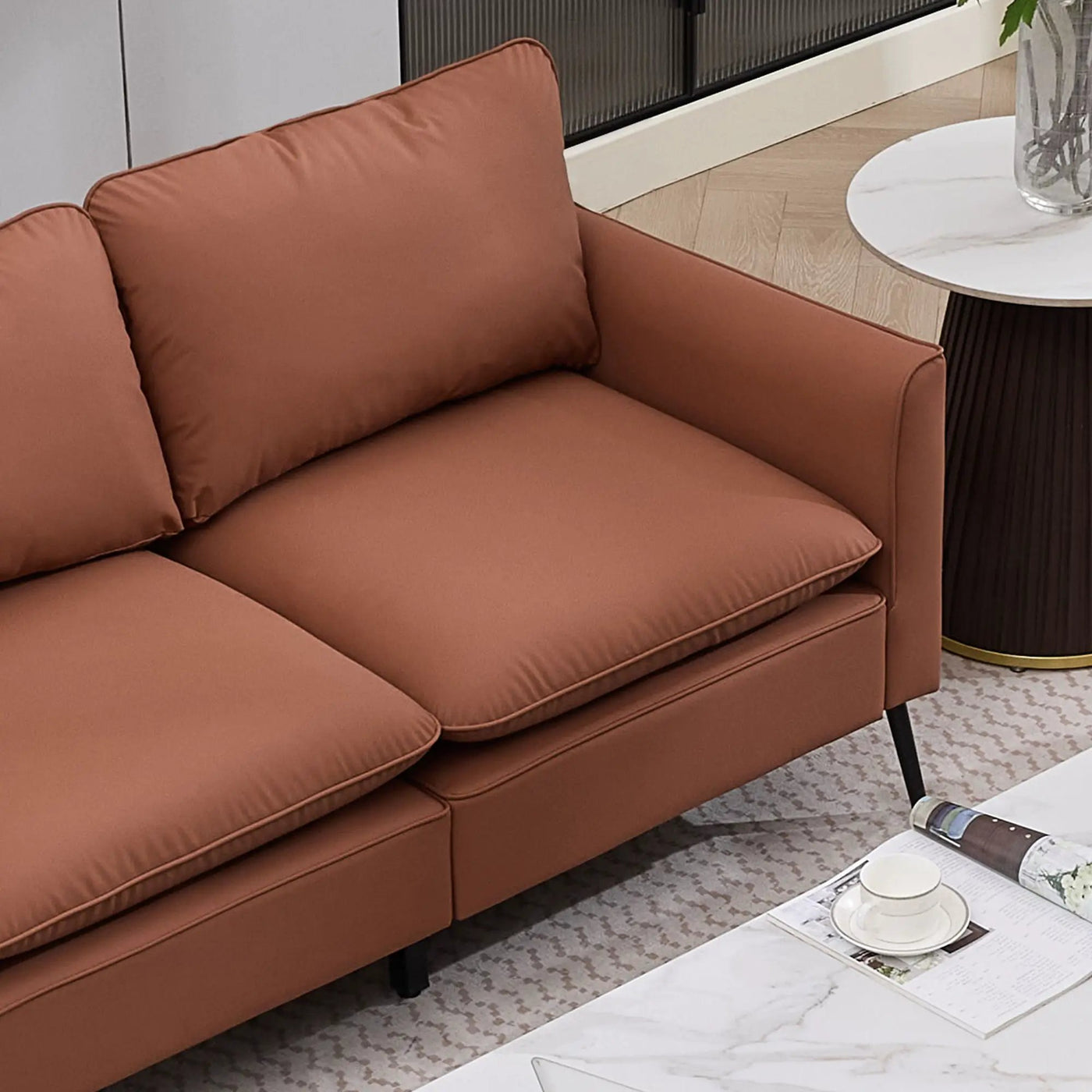 Upholstered Loveseat, For Living Room by HouseOfZazla