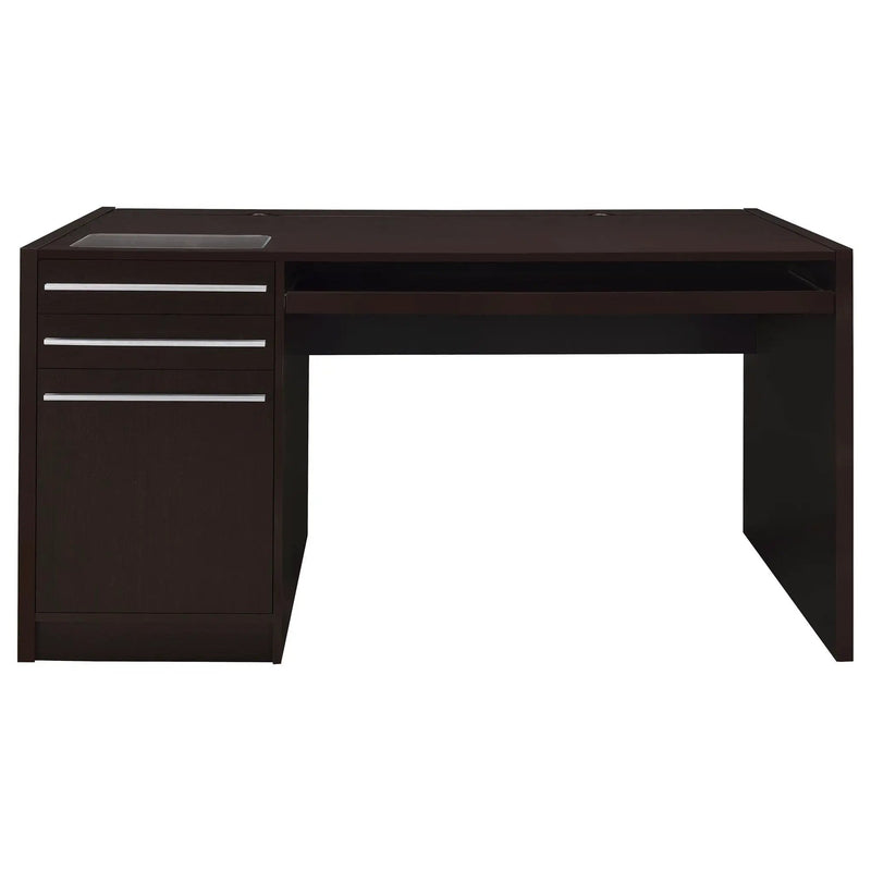 Halston 60-inch 3-drawer Office Computer Desk Cappuccino by Unique Piece Furniture