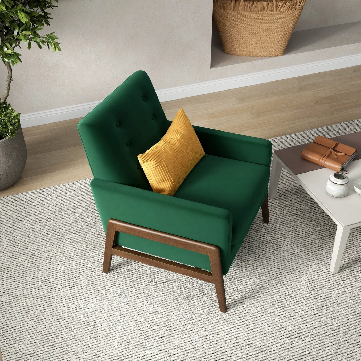 Cole - Solid Wood Lounge Chair by HouseOfZazla