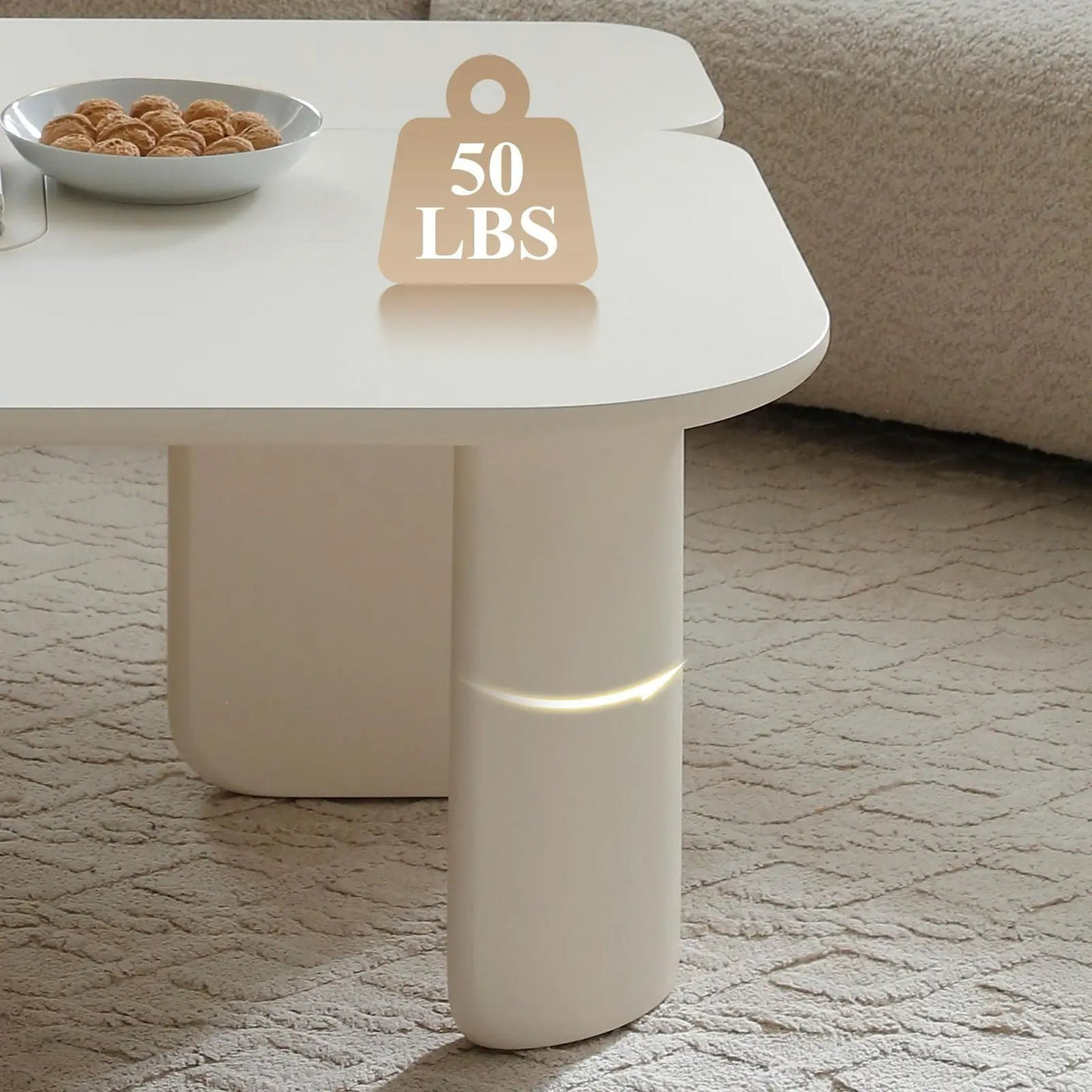 L-Shape Coffee Table For Living Room by HouseOfZazla