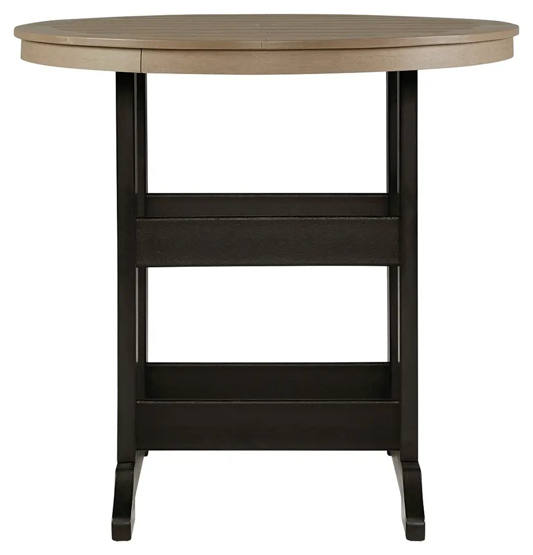 Fairen Trail - 5 Pc. - Dining Set with 4 Chairs - Black / Driftwood by Unique Piece Furniture