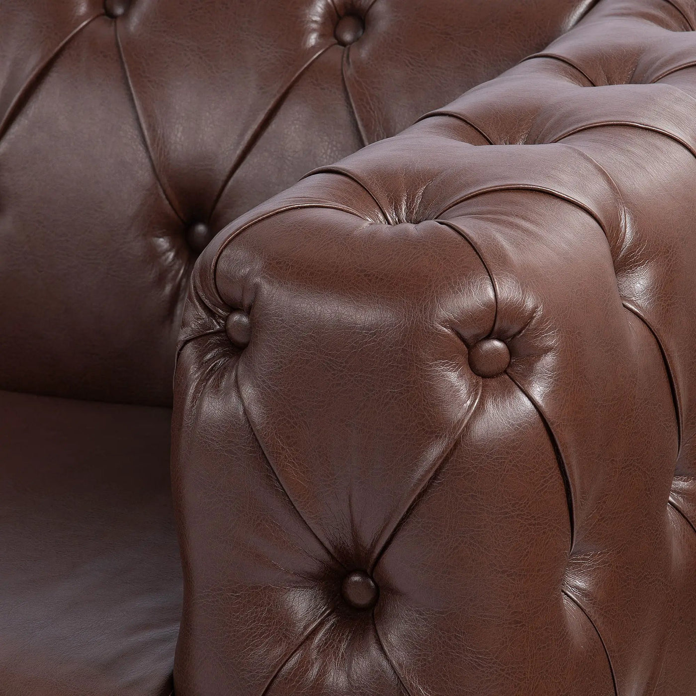 Square Arm Removable Cushion 3 Seater Sofa by HouseOfZazla