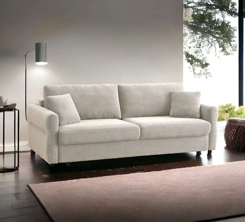 Haran Fabric Pull-Out Sleeper with Storage by HouseOfZazla