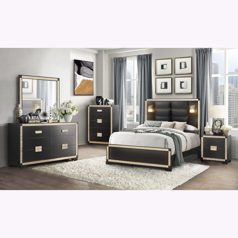 Lively Dresser With Glitter Detail - Black, photo 5 of 7