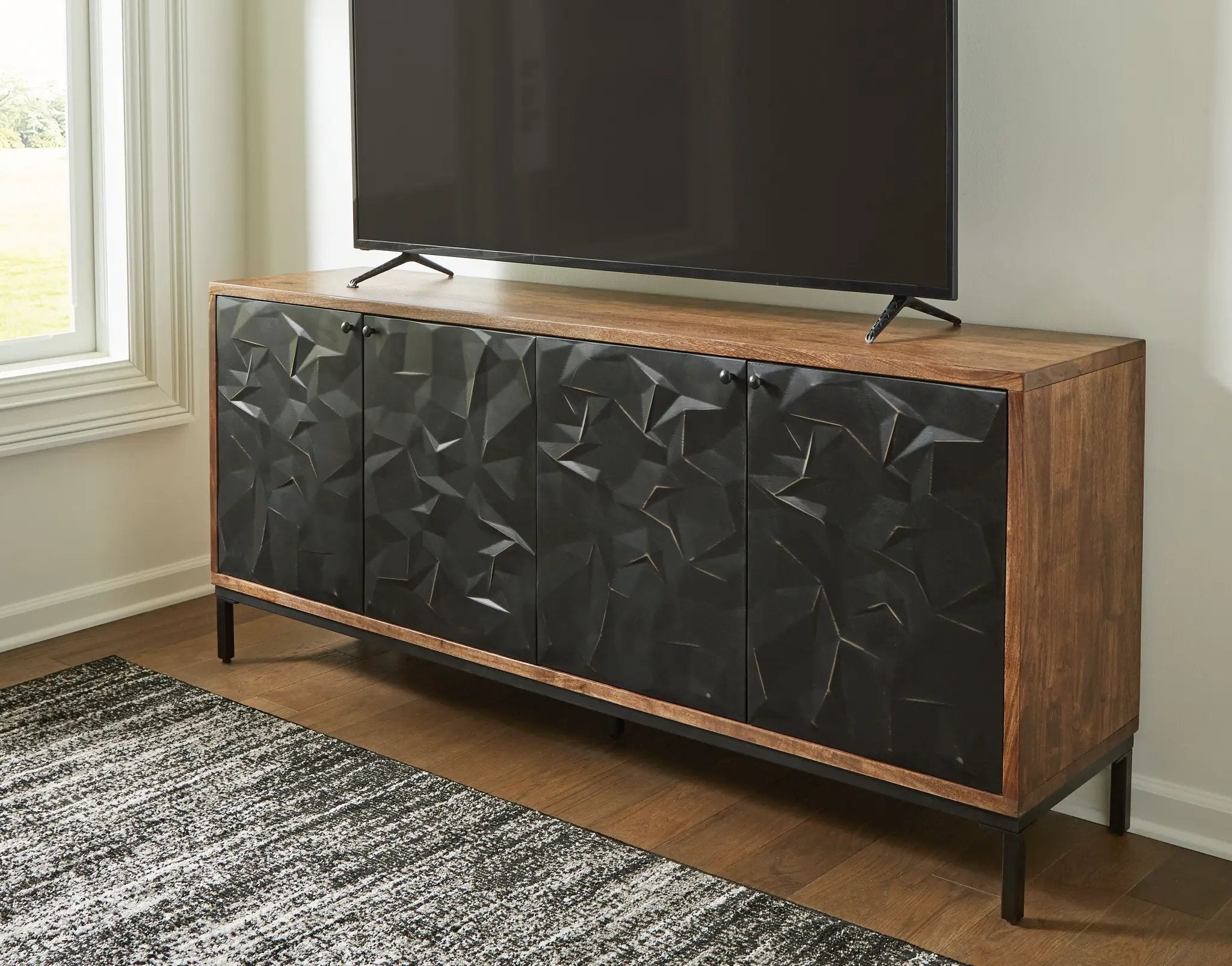 Dorannby - Accent Cabinet - Black / Brown by Unique Piece Furniture