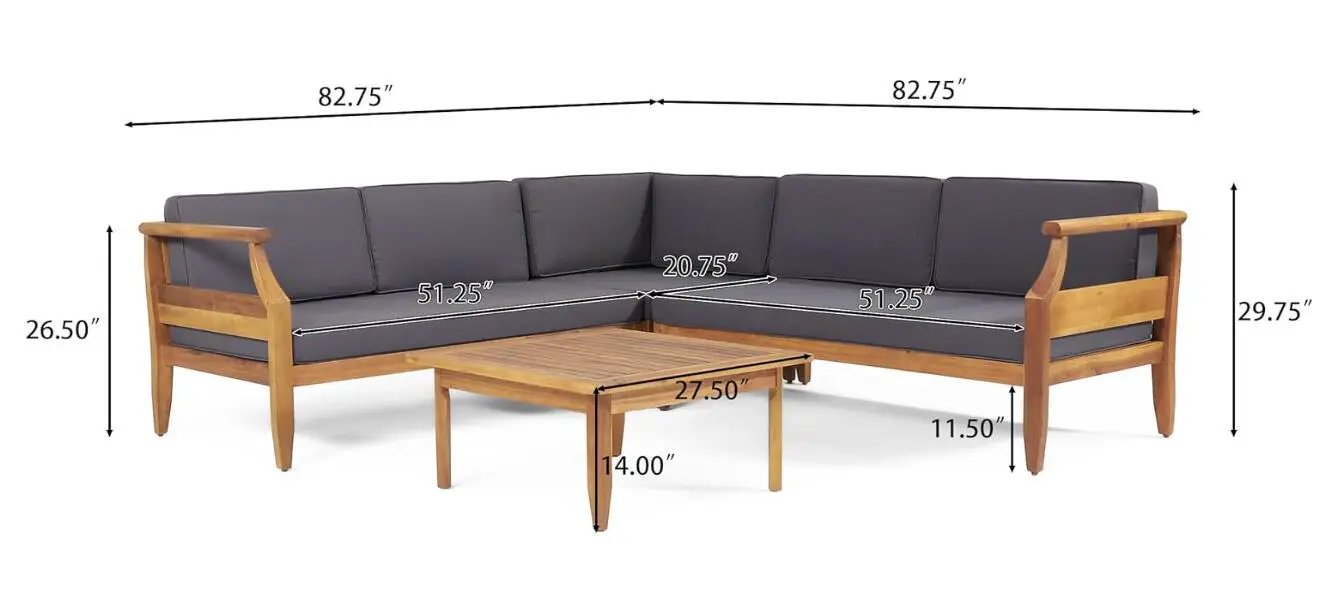 Aston 4 Piece Sofa Set - Dark Gray by HouseOfZazla