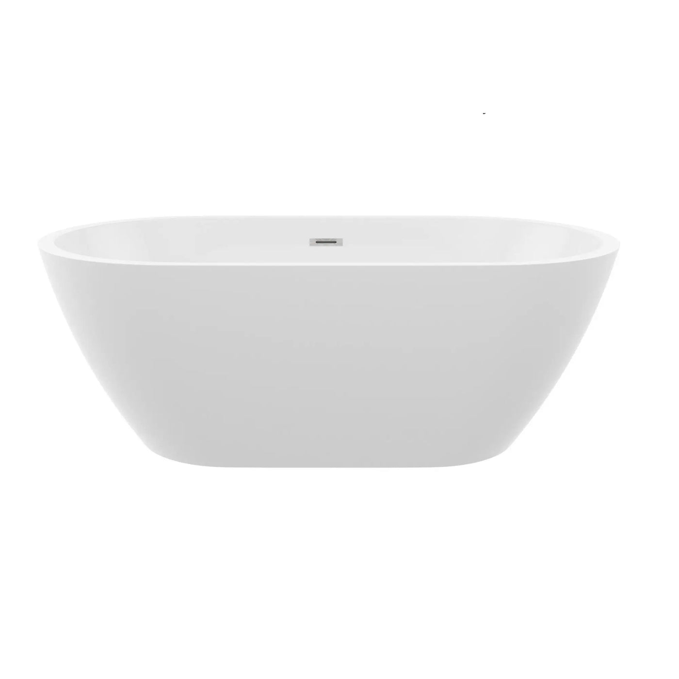Elegant Oval Freestanding Bathtub, Overflow & Pop Up Drain by HouseOfZazla