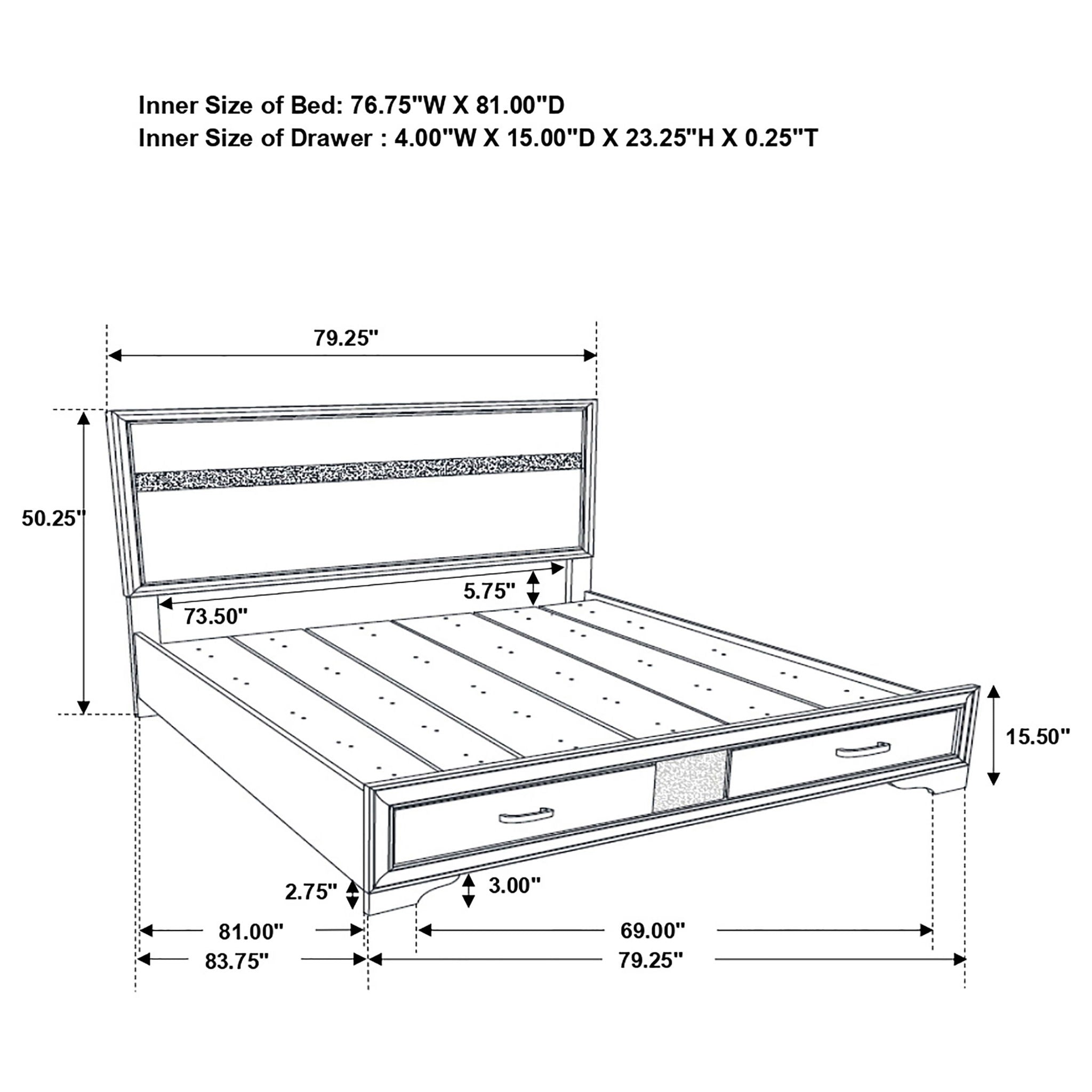 Corbin - Glittering Bedroom Set