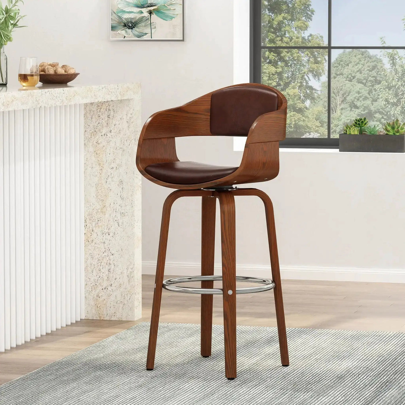 Modern Bar Stool with Swivel Function by HouseOfZazla