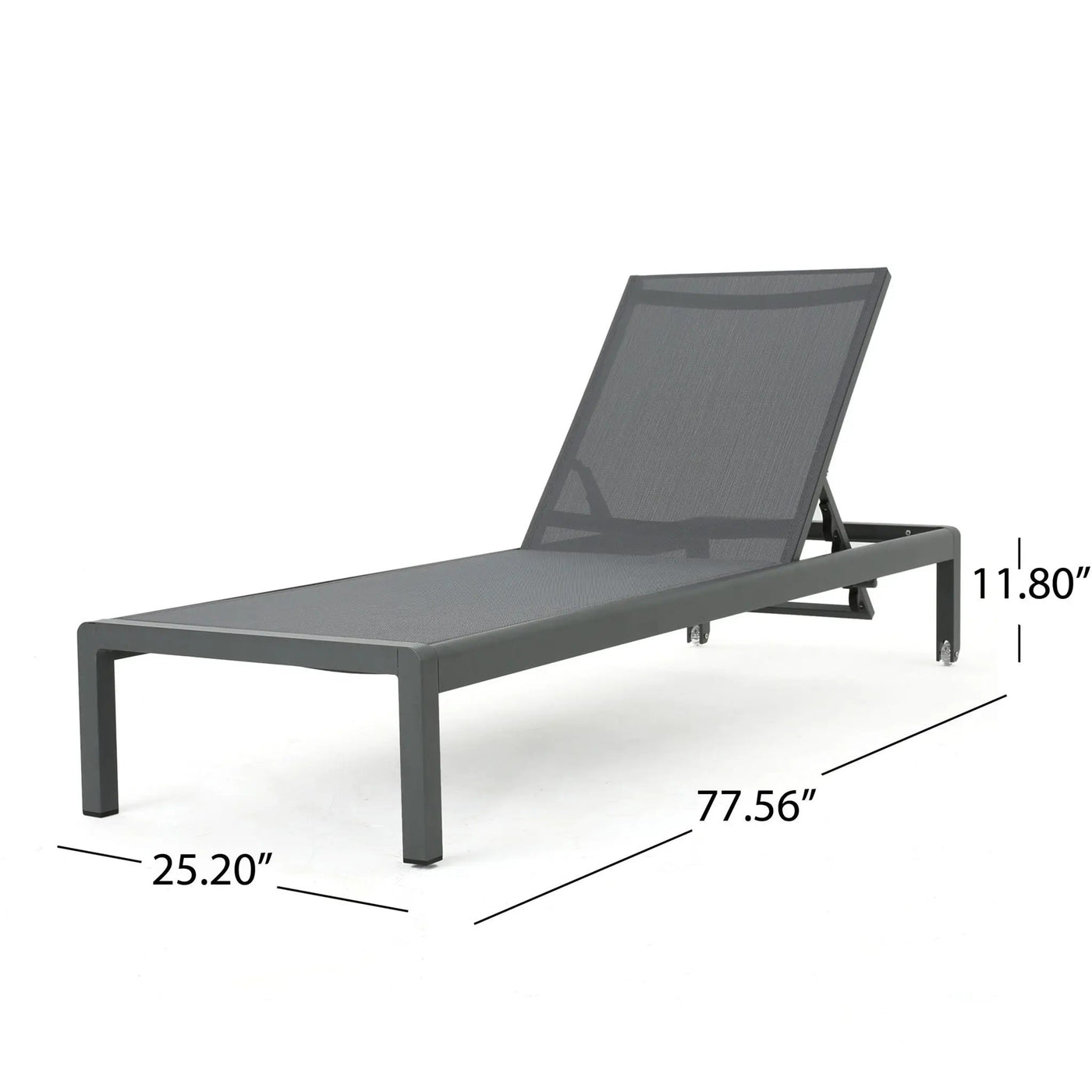 Outdoor Patio Chaise Lounge with 5 Reclining Positions by HouseOfZazla
