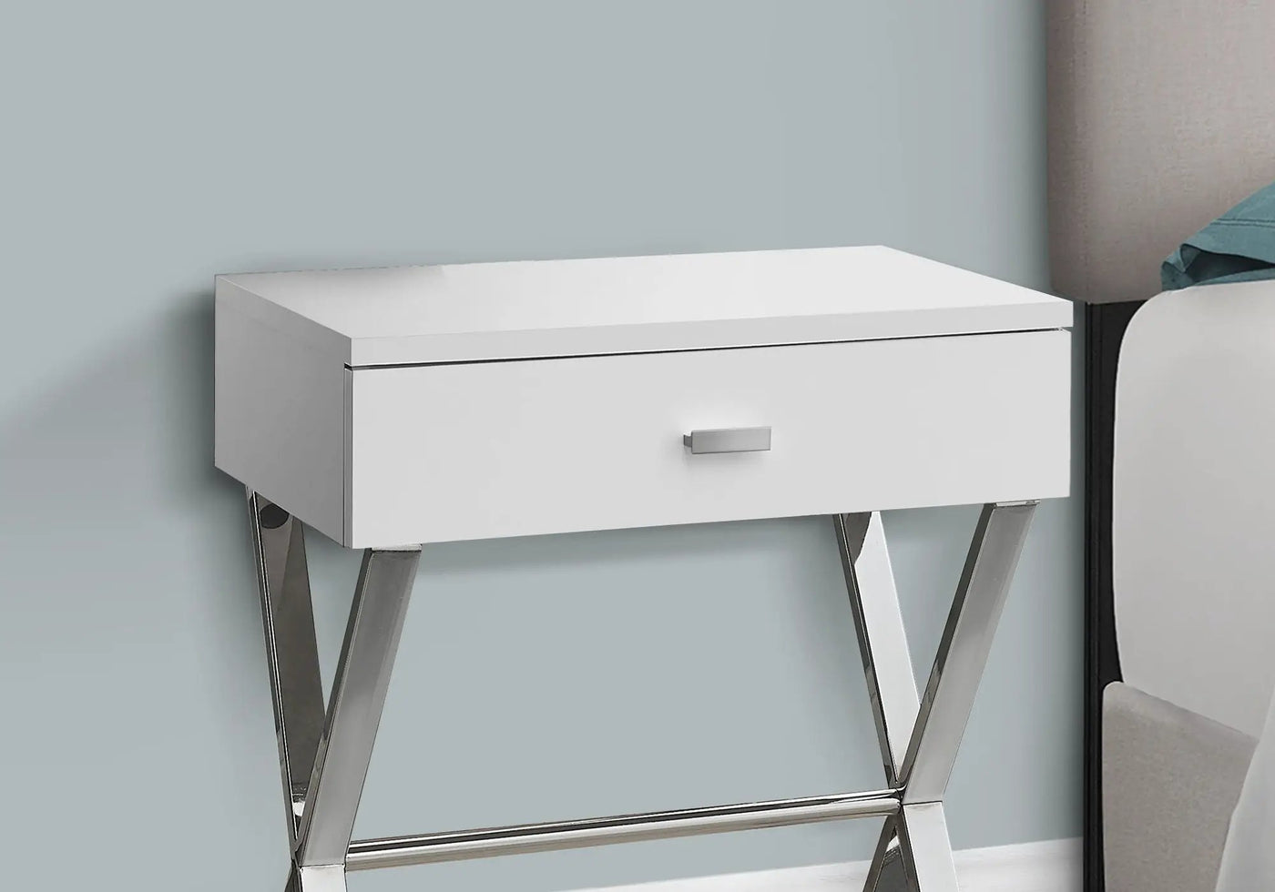 Accent Side X Table With Storage Drawer by HouseOfZazla