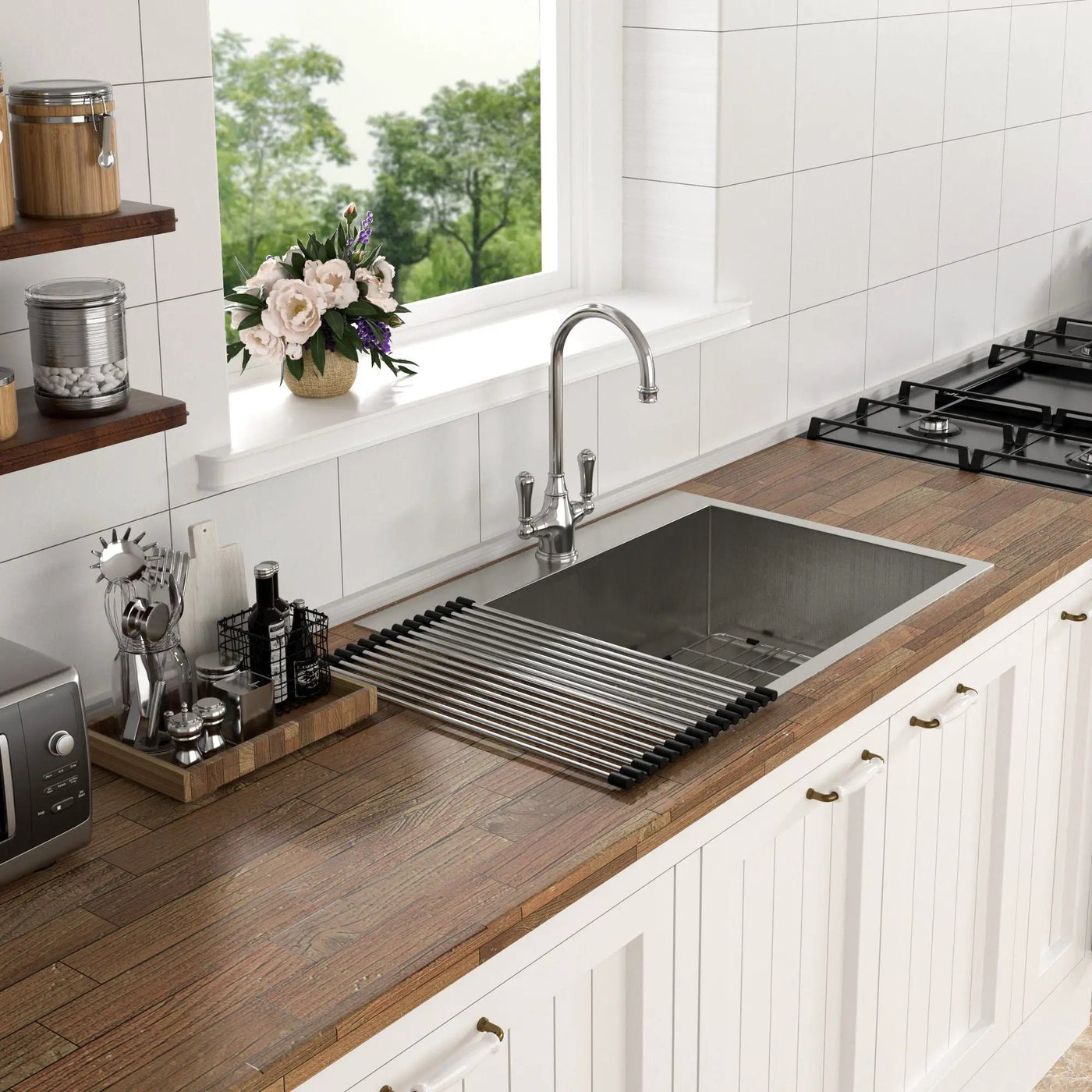 Stainless Steel Drop In Kitchen Sink, Topmount by HouseOfZazla