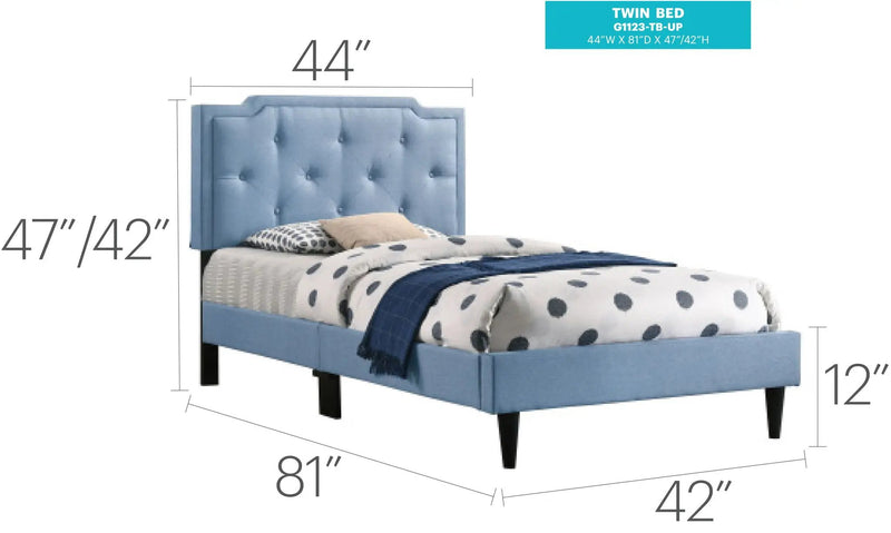 Button Tufted Bed Charming For Cozy Spaces by Unique Piece Furniture