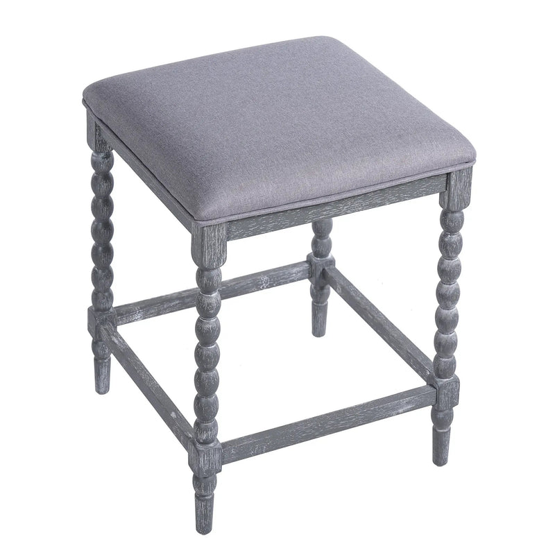 26" Counter Stools Set of 4 with Upholstered Seat by HouseOfZazla