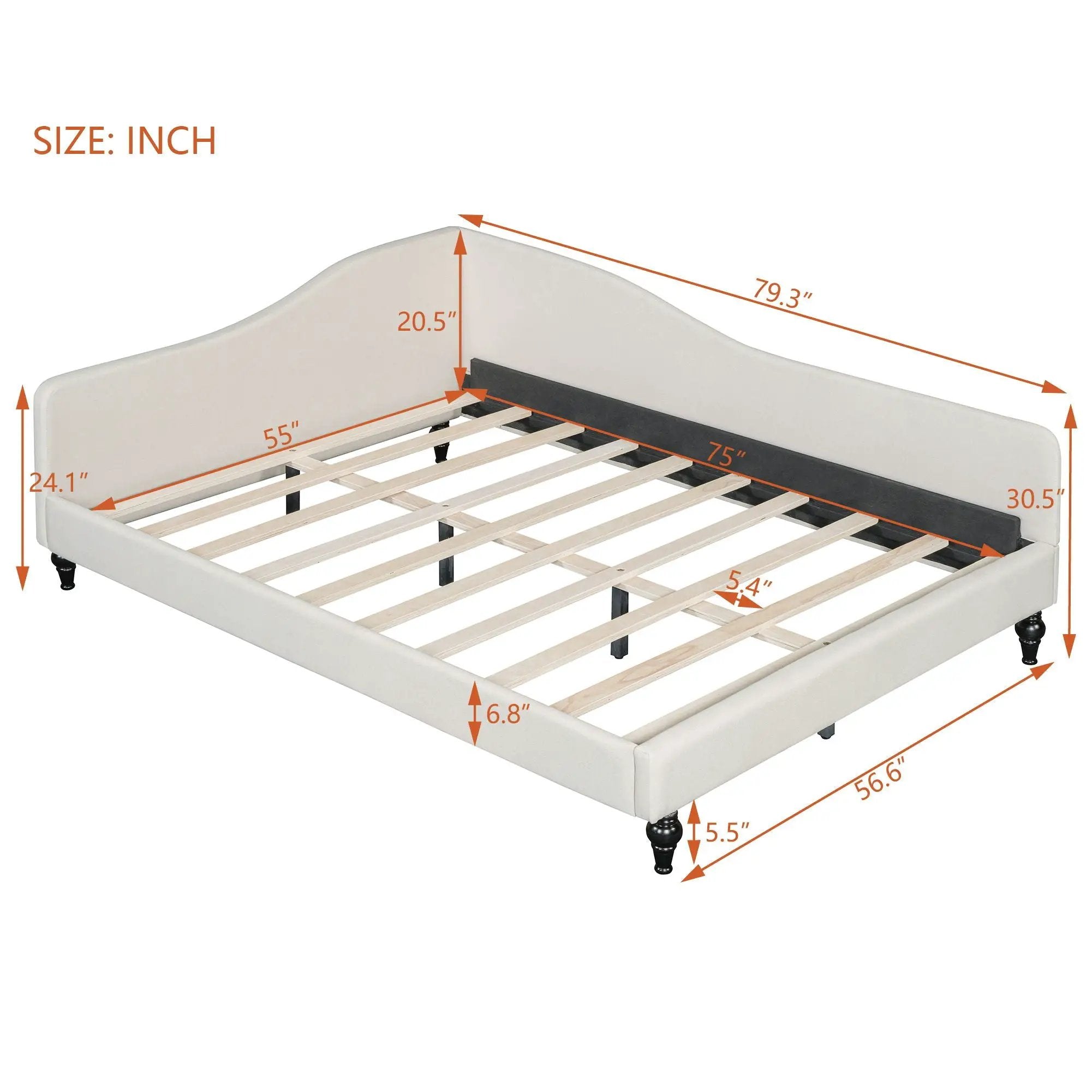 Modern L Shaped Daybed With Legs by Unique Piece Furniture