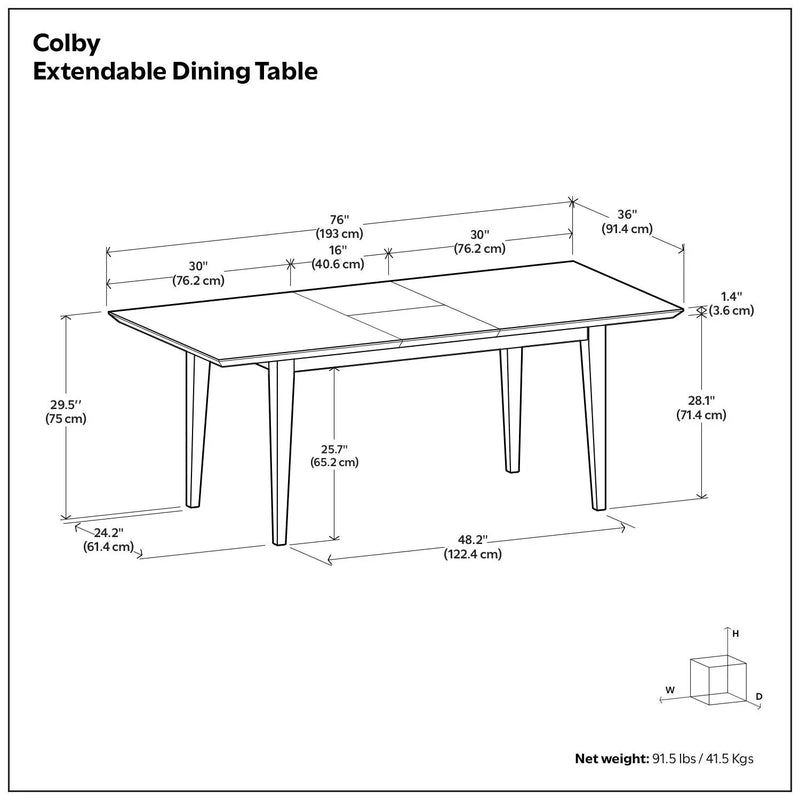 Colby - Dining Table, Contemporary by Unique Piece Furniture