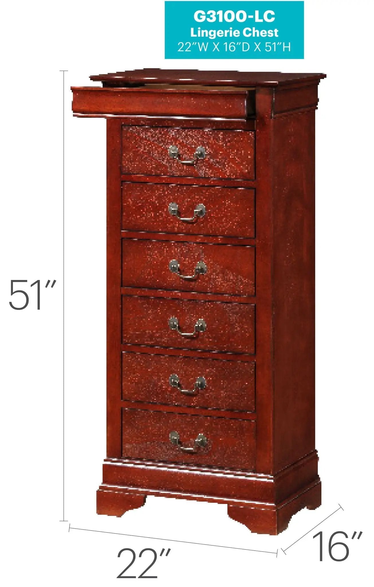 Traditional Lingerie Storage Chest Timeless by Unique Piece Furniture