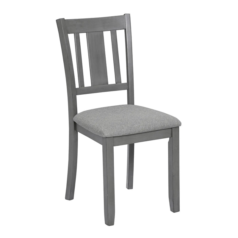 6 Pieces Kitchen Dining Set, Rectangular Wooden Dining Table With 4 Upholstered Chairs And A Bench