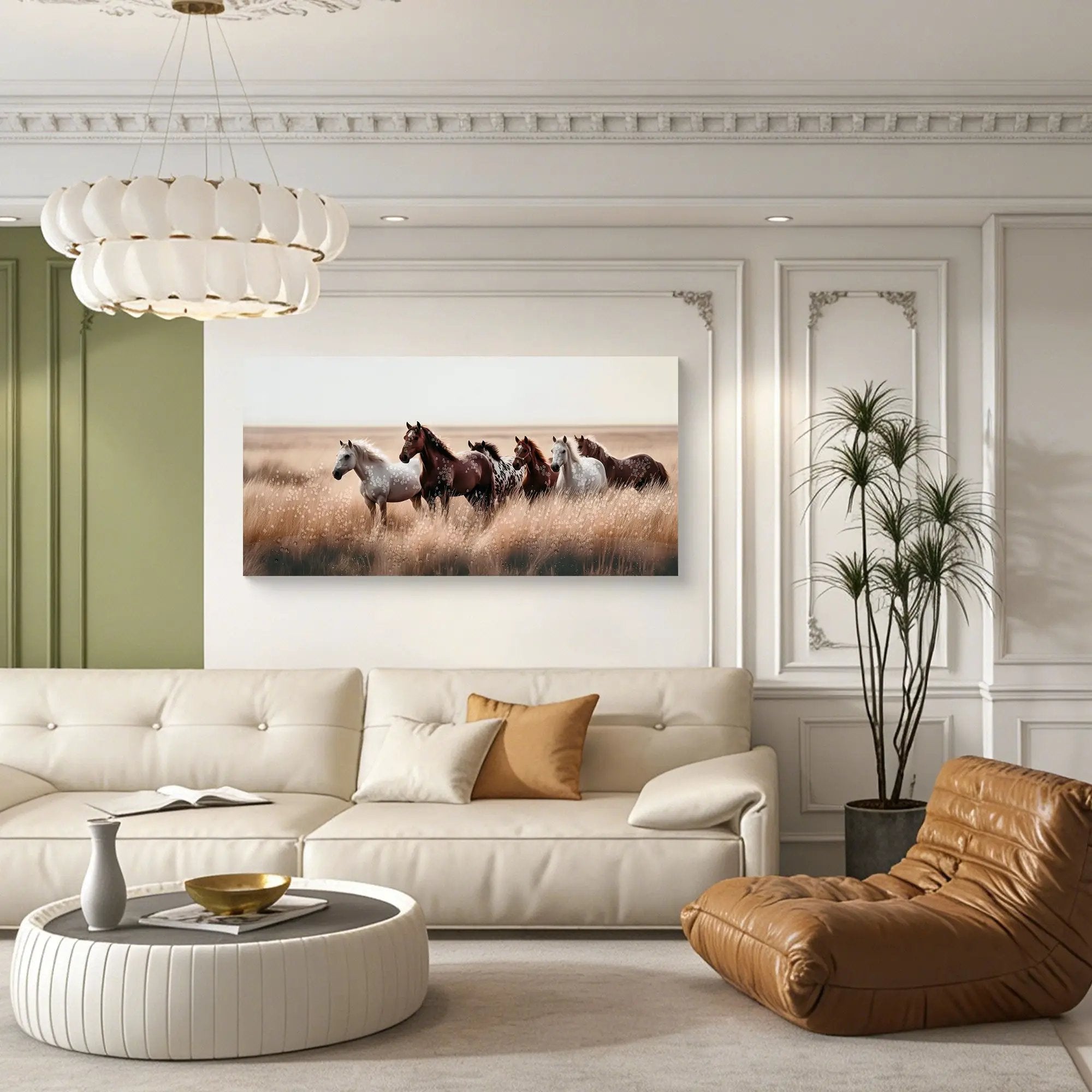 Cozy Country Rustic Horses Wall Art Decor by HouseOfZazla