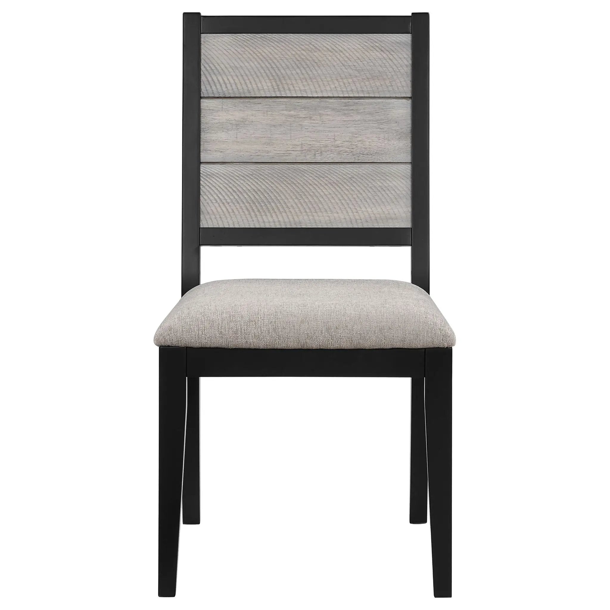 Elodie Wood Dining Side Chair Grey and Black (Set of 2) by Unique Piece Furniture
