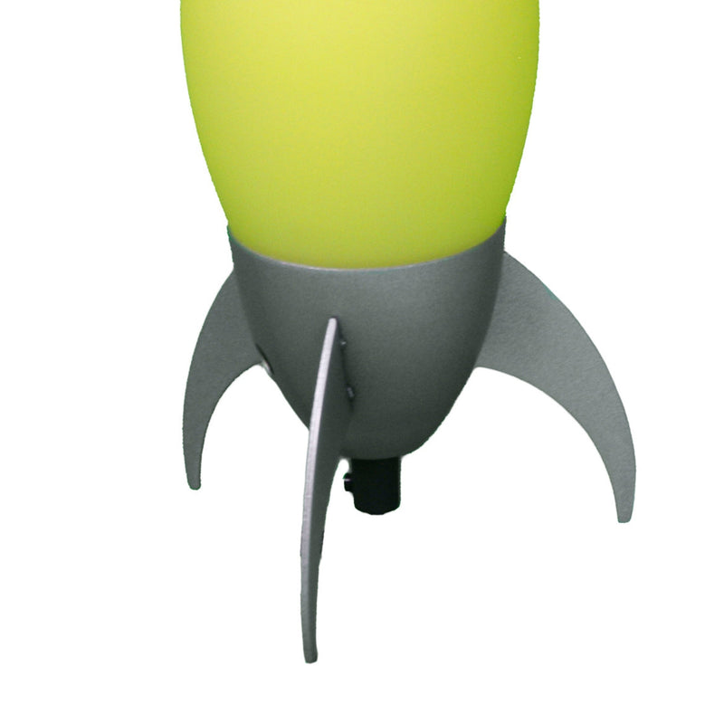 Acrylic Kids Table Lamp with Rocket Ship Design - 10.5" Tall, photo 2 of 5