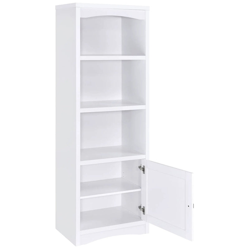 Laughlin 4-shelf Engineered Wood Media Tower White by Unique Piece Furniture