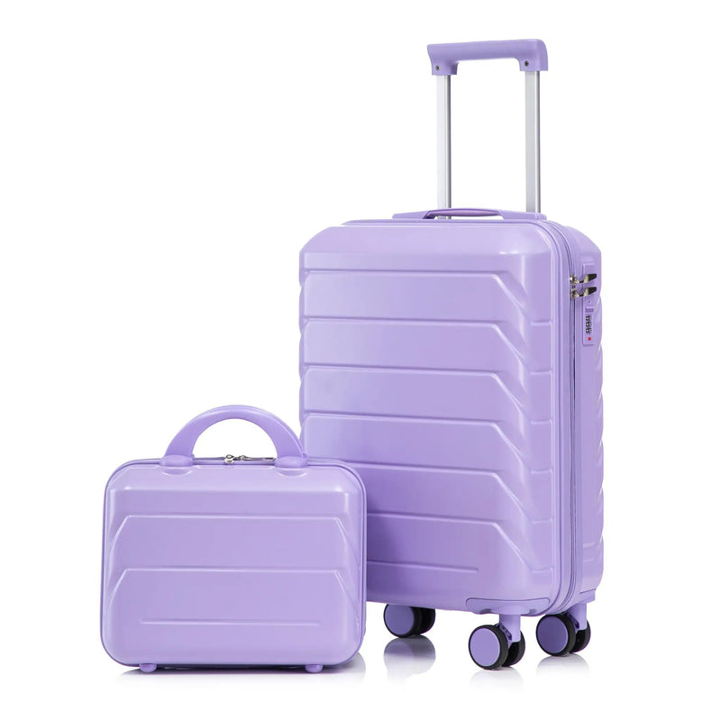 14"/20" 2 Pcs Set in ABS Spinner Wheel Luggage by HouseOfZazla
