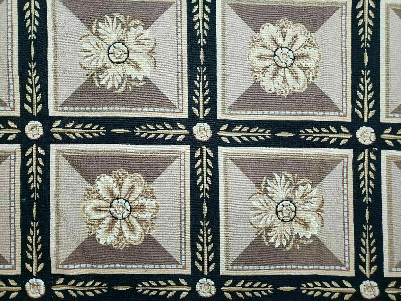 9' X 12' Handmade English Aubusson Savonnerie Design Needlepoint Wool Rug Nice by Jewel Rugs