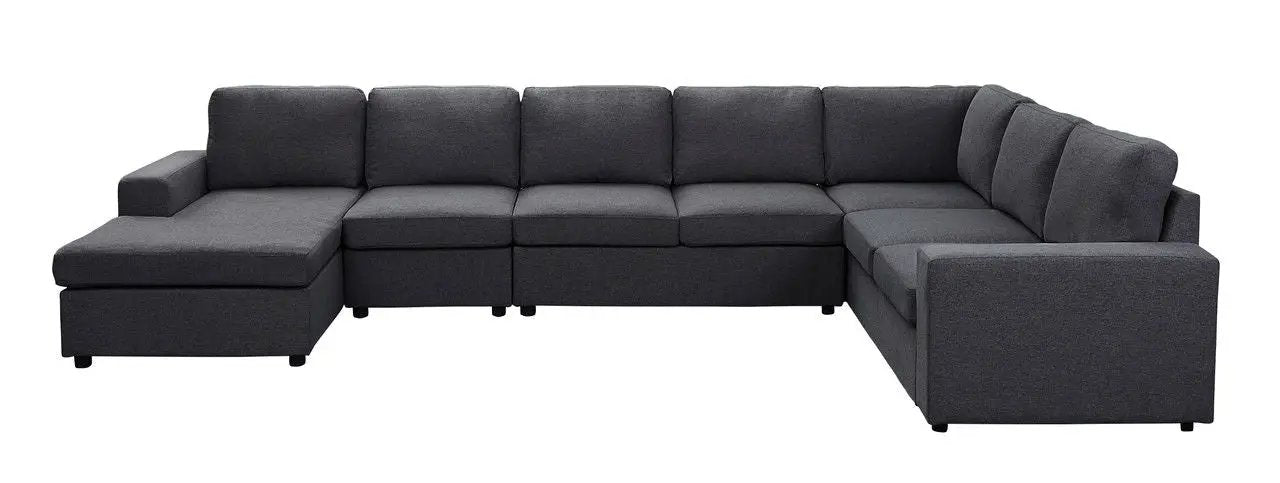 Hayden - 7 Seat Reversible Modular Sectional Sofa Chaise by HouseOfZazla