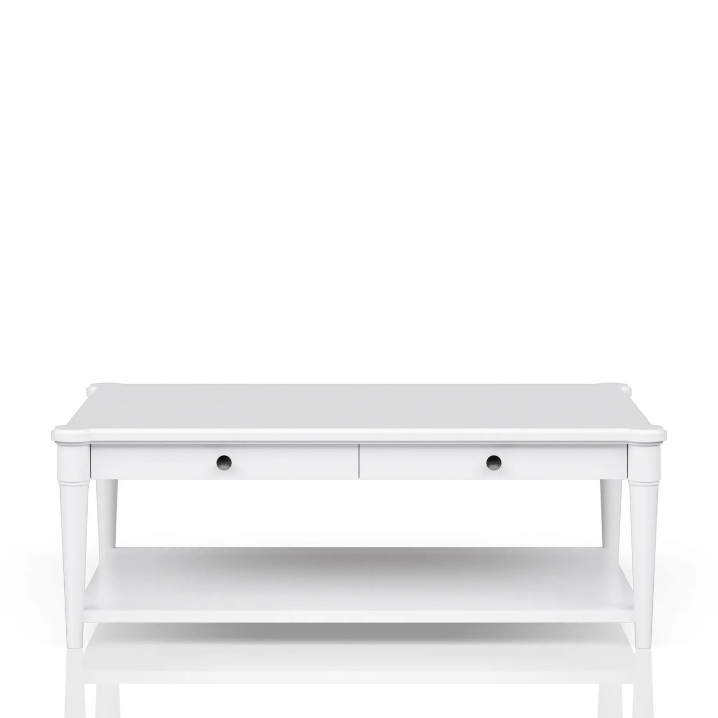 Cocktail Table With Two Storage Drawers And Casters by Unique Piece Furniture