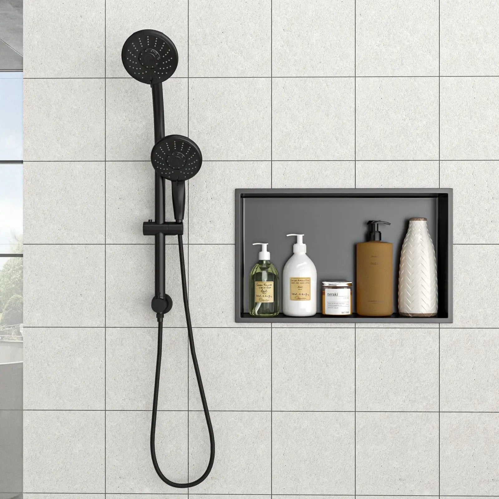 Stainless Steel Shower Niche With Seamless Design For Bathroom Storage by HouseOfZazla