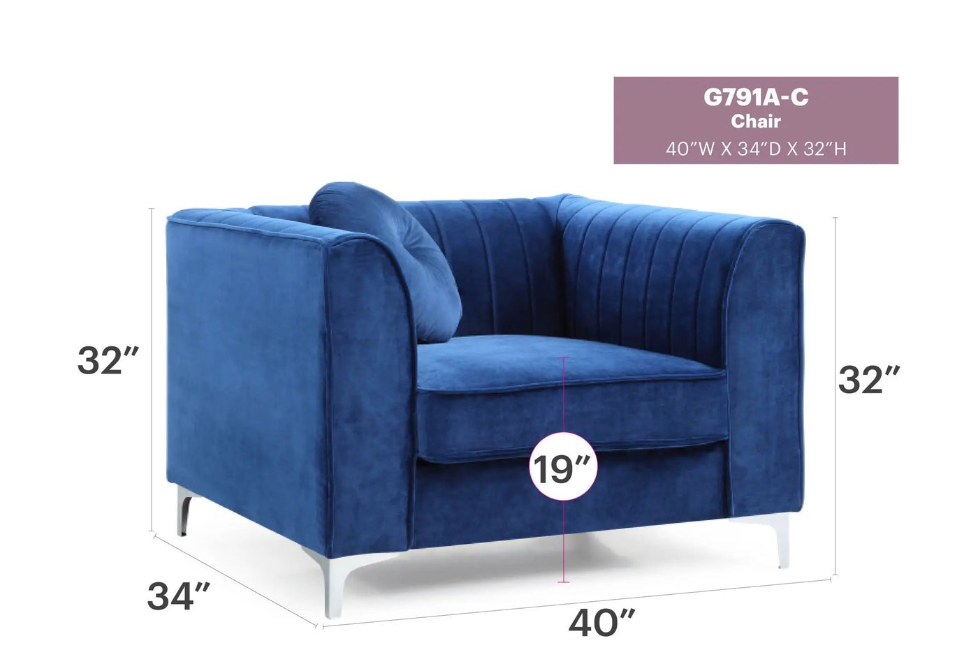 Contemporary Sloped Armchair by HouseOfZazla