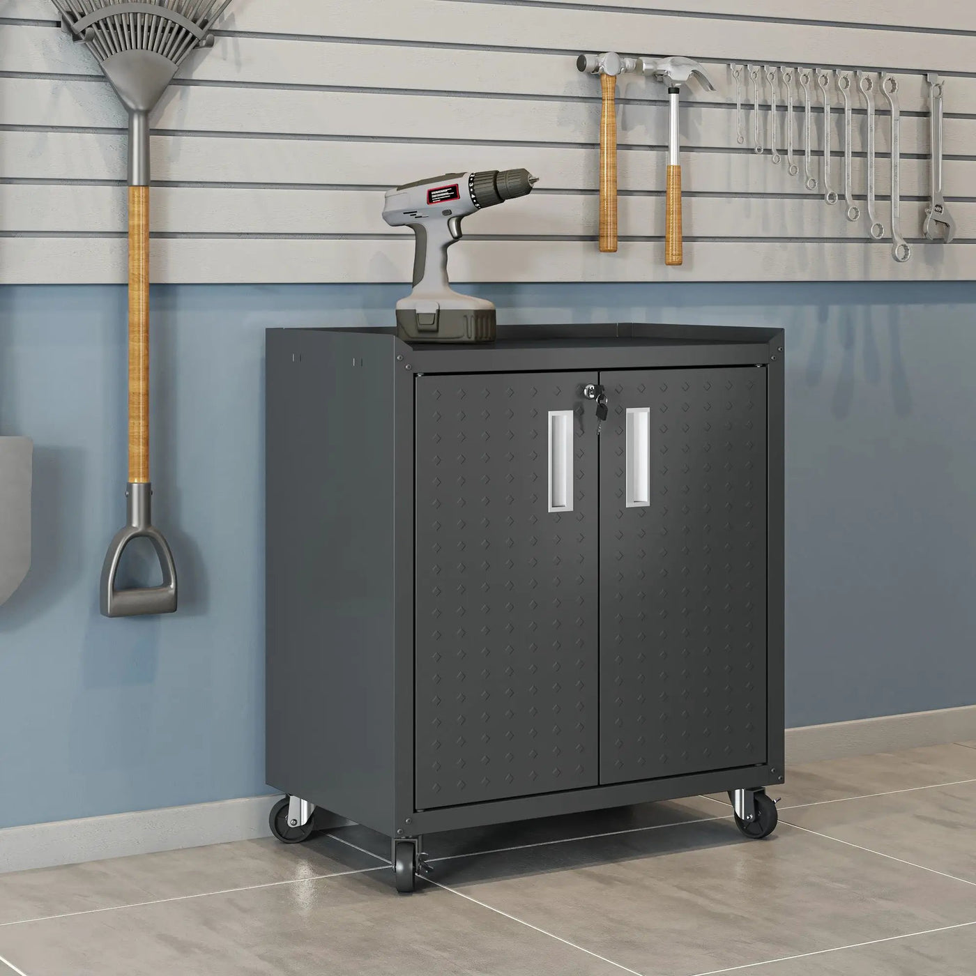 Fortress - Rolling Garage Cabinet by HouseOfZazla