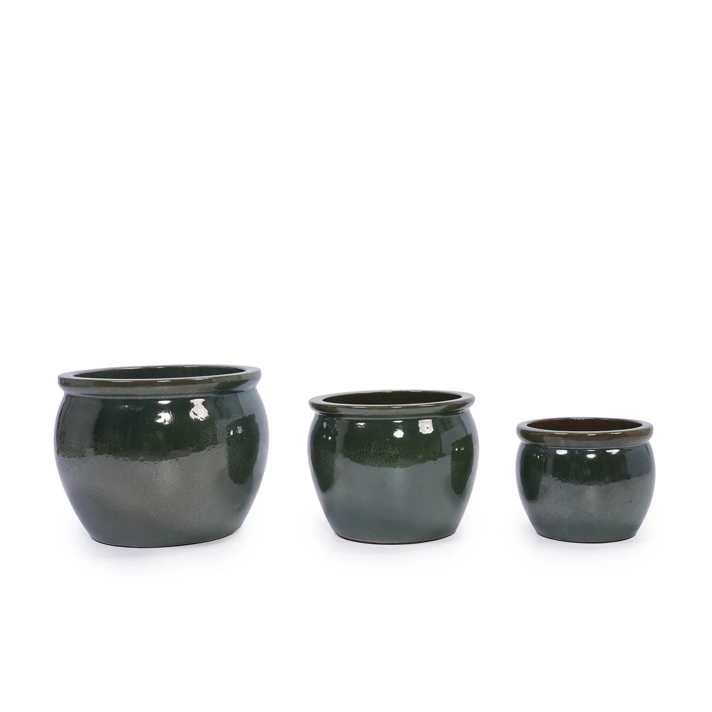3 Pieces Ceramic Flowerpot Planter for Patio, Garden or Windowsills by HouseOfZazla