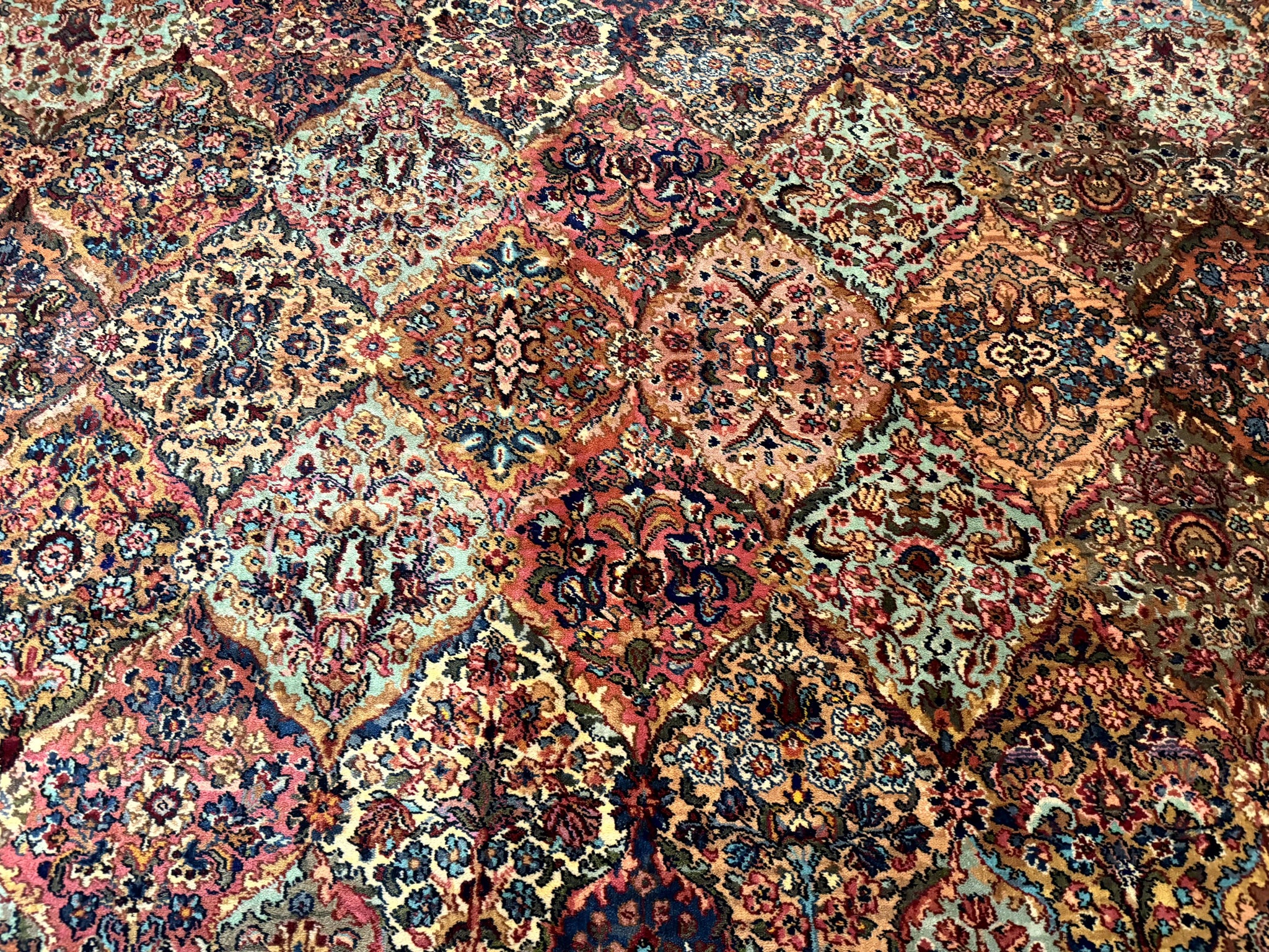 10x18 Karastan Multicolor Panel Kirman Rug #717, Palace Size Wool Discontinued Original 700 Series by Jewel Rugs