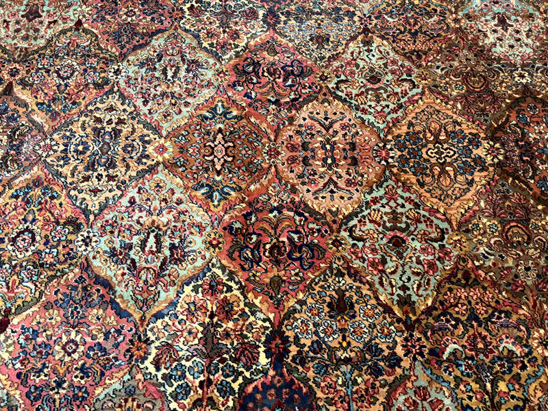 10x18 Karastan Multicolor Panel Kirman Rug #717, Palace Size Wool Discontinued Original 700 Series by Jewel Rugs