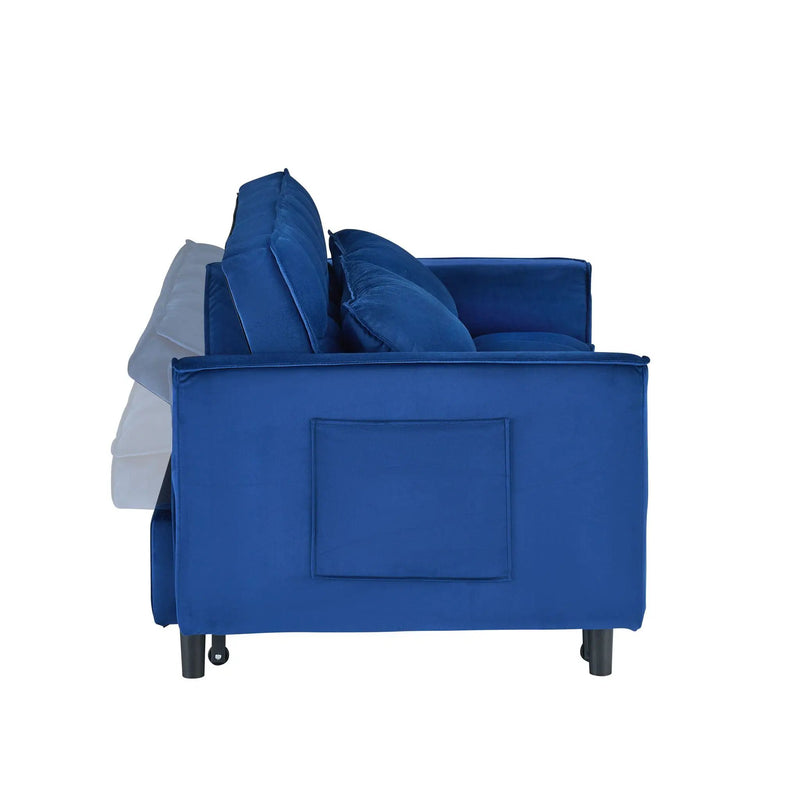 Sofa Bed With Pockets, 3 In 1 Convertible For Living Room by HouseOfZazla