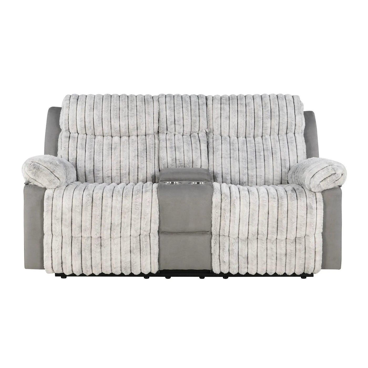 Bruni - Console Reclining Loveseat With Manual Recline by HouseOfZazla