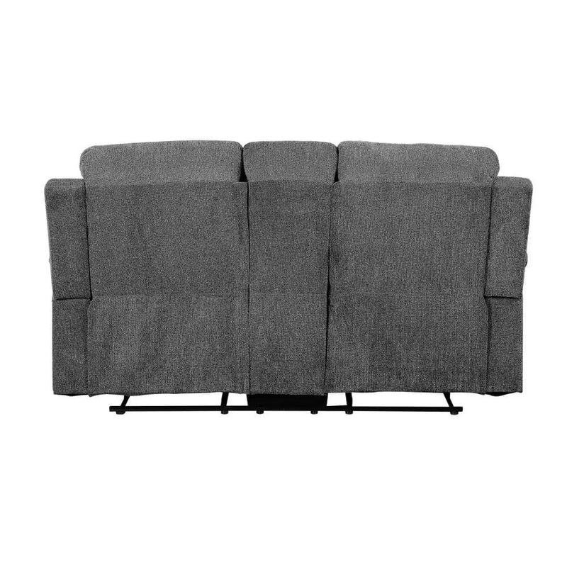 Kalen - Motion Loveseat With Console - Gray Chenille by Unique Piece Furniture