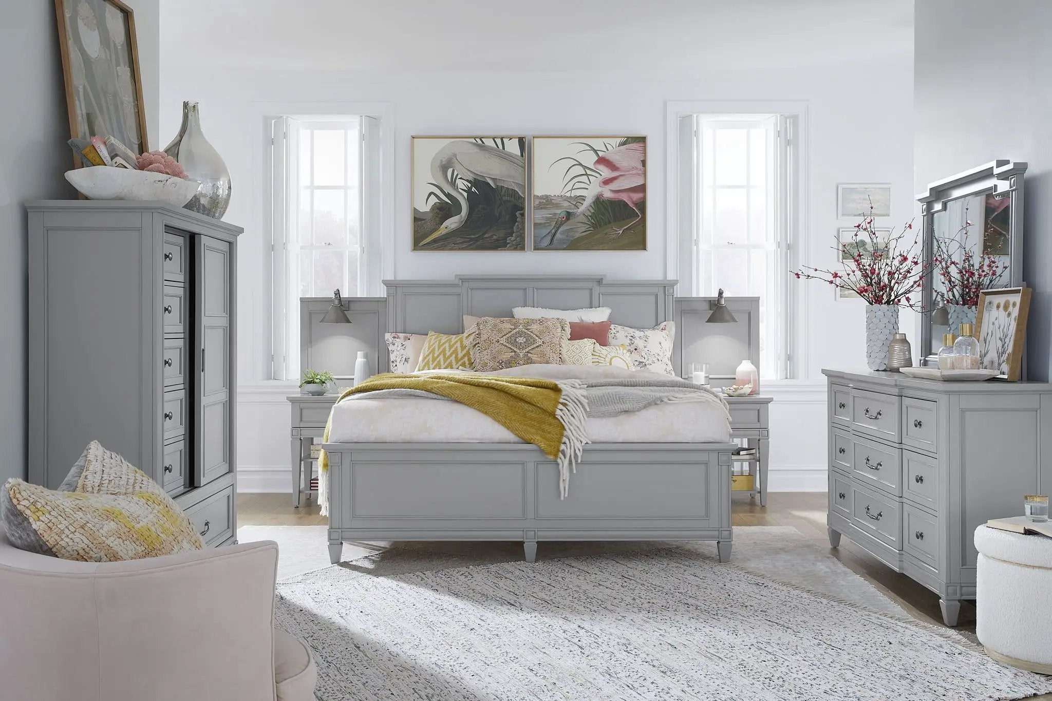 Glenbrook - Open Nightstand - Pebble by Unique Piece Furniture