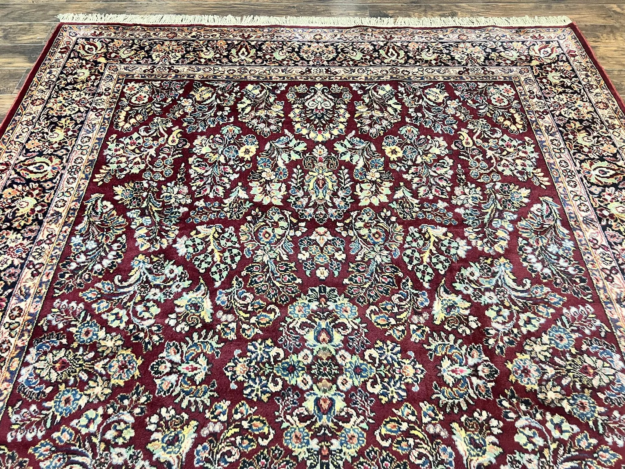 Karastan Rug 9x12 Red Sarouk #785, Wool Karastan Carpet, Discontinued Vintage, Original 700 Series, Karastan Area Rug by Jewel Rugs