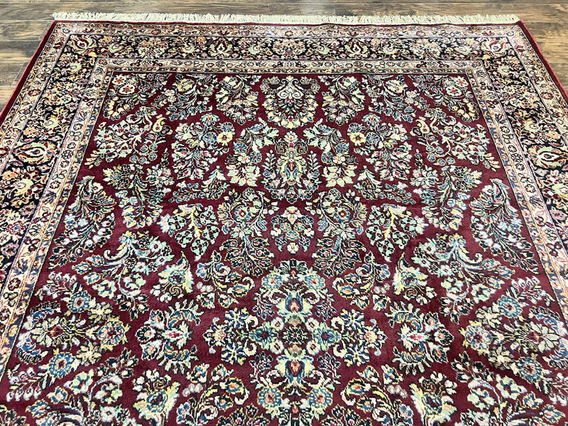Karastan Rug 9x12 Red Sarouk #785, Wool Karastan Carpet, Discontinued Vintage, Original 700 Series, Karastan Area Rug by Jewel Rugs