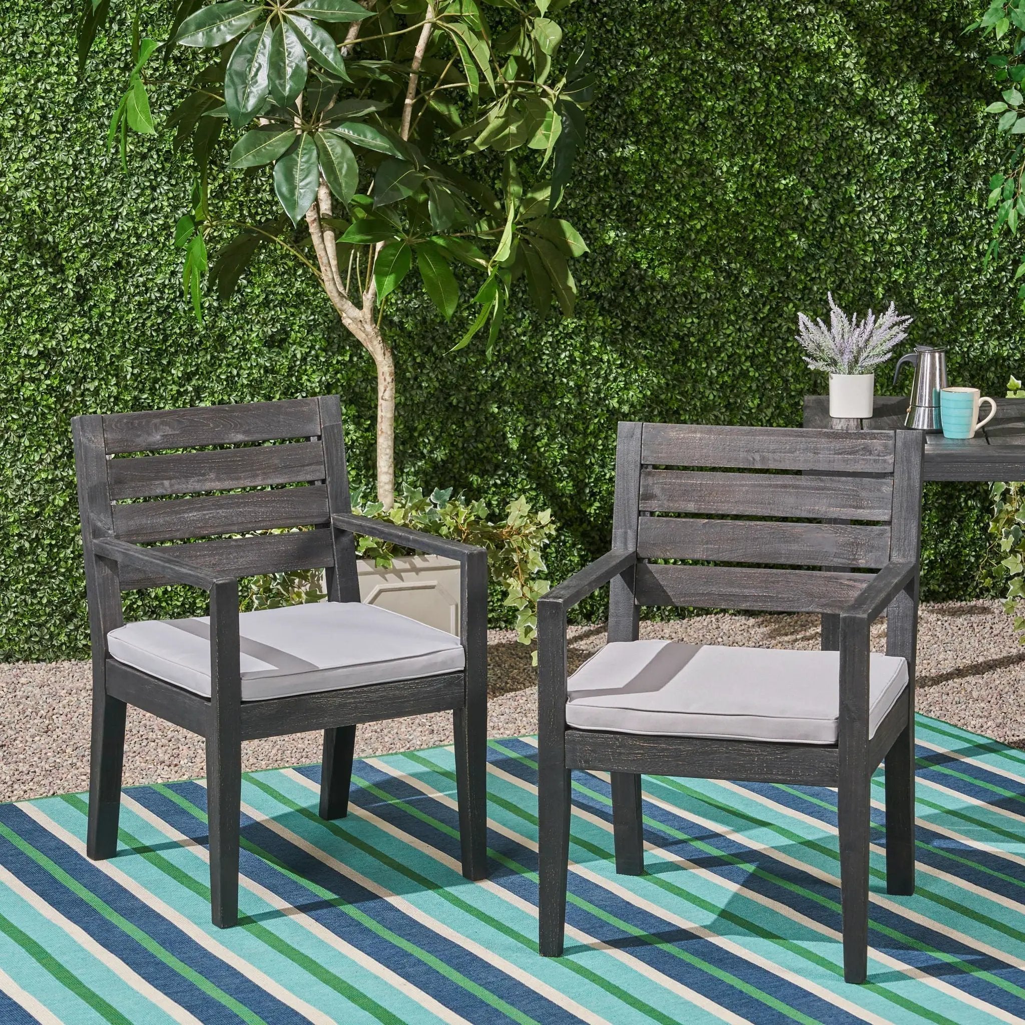 Outdoor Elegant Design Dining Chair (Set of 2) by HouseOfZazla