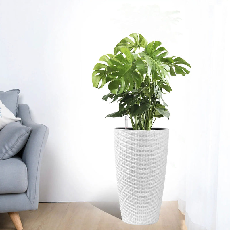 Tall Planters Set With Water Level Monitor And Auto Watering by Unique Piece Furniture