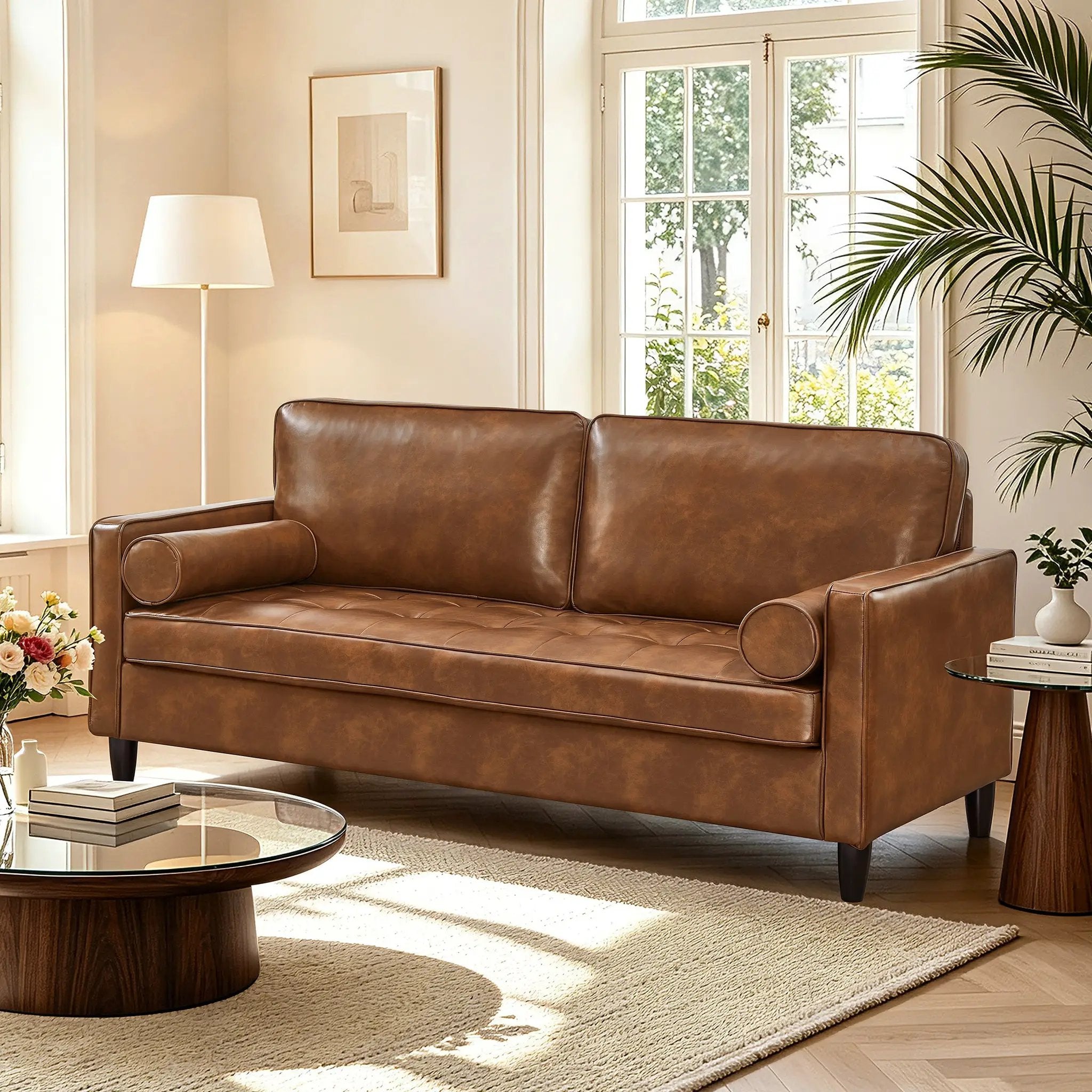 Classic Design Leather Couch by HouseOfZazla
