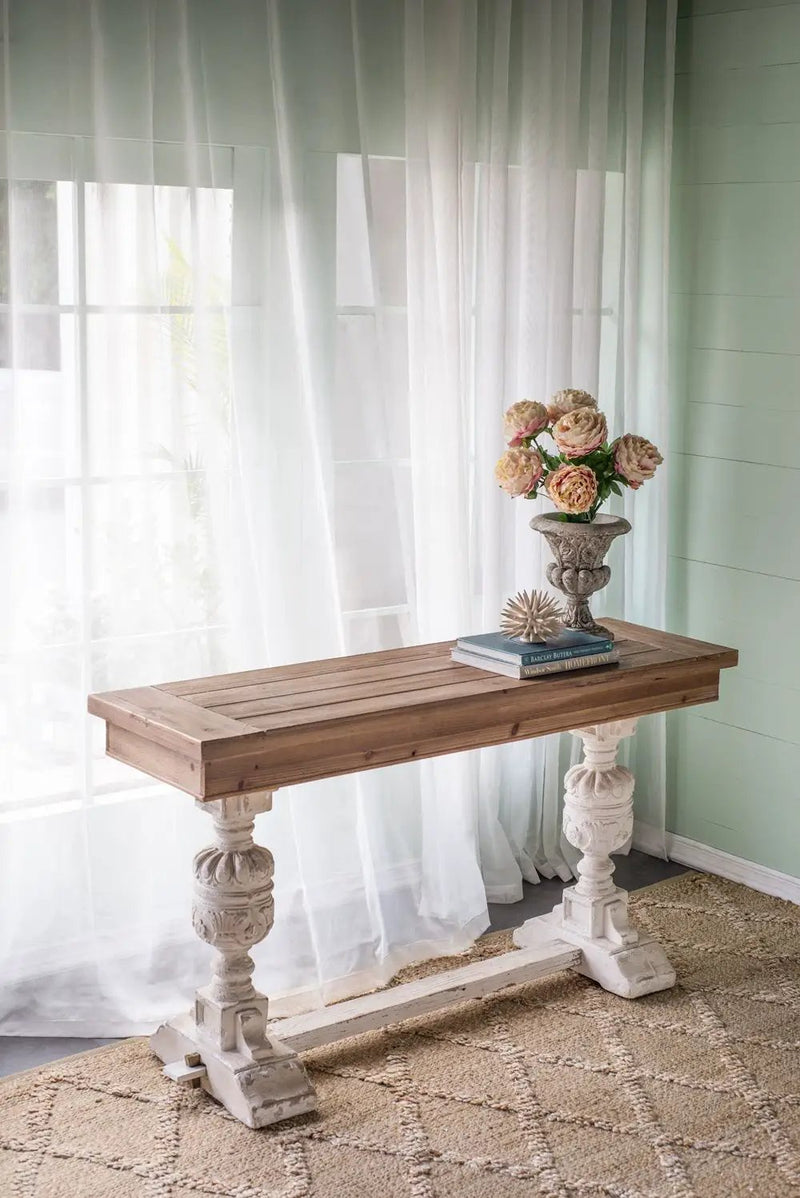 Alcott - Buffet Table - Brown / Antique White by Unique Piece Furniture